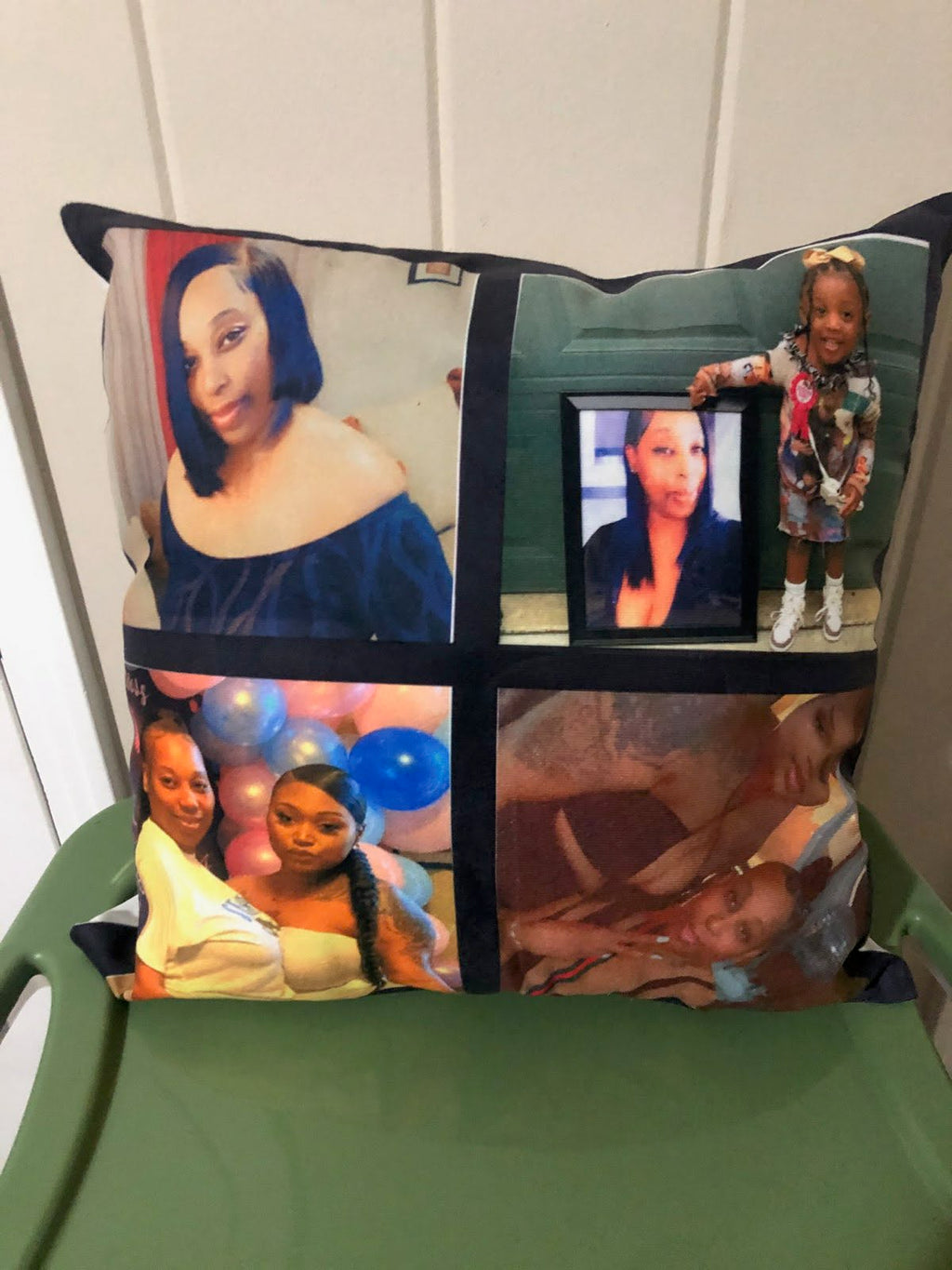 Custom 4-Panel Photo Pillow – 18”x18