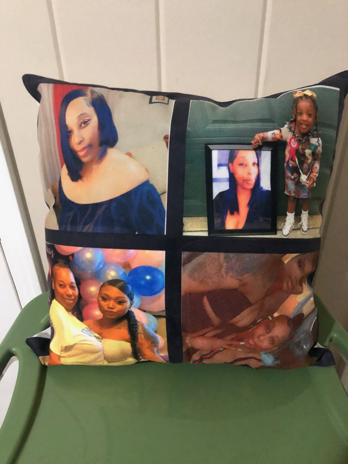 Custom 4-Panel Photo Pillow – 18”x18