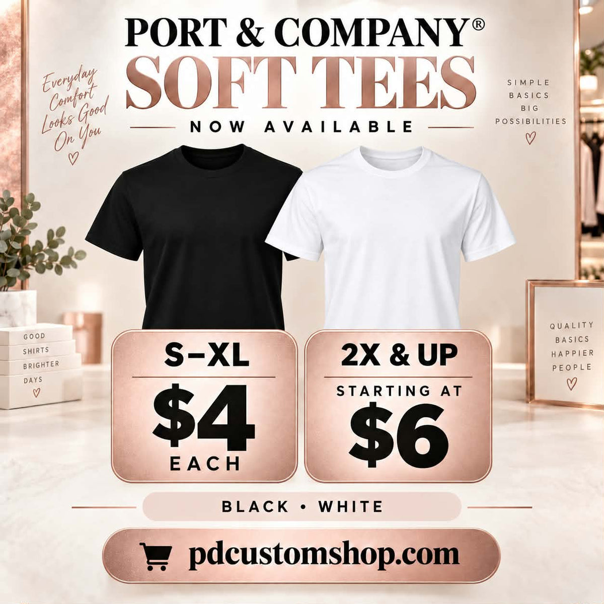 Port & Company Soft Tees