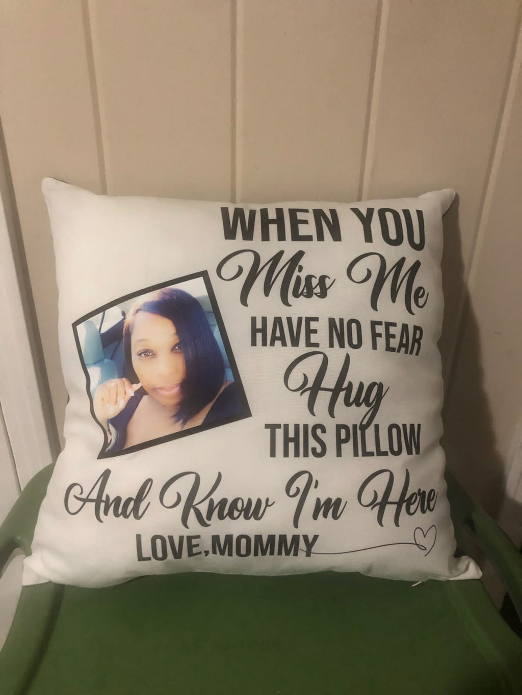 Custom 4-Panel Photo Pillow – 18”x18