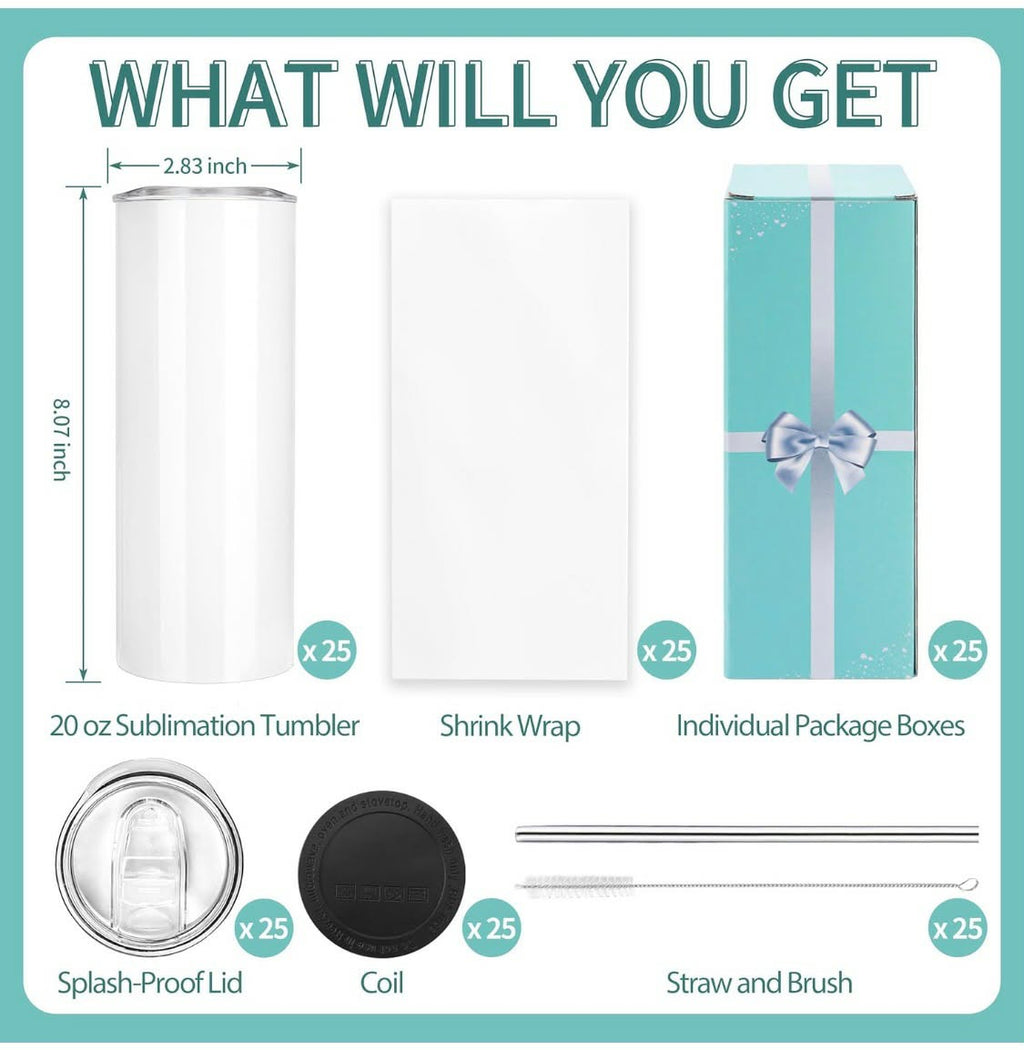 20 oz Sublimation Tumblers