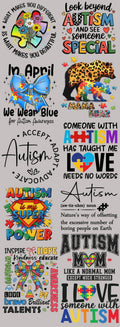 22x60 Premade Autism Awareness DTF Gang Sheets