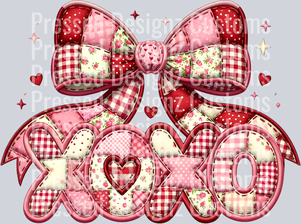 Patchwork Coquette Xoxo Valentine_s day