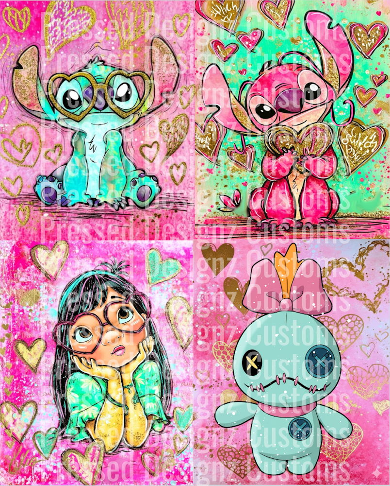 Stitch valentine squares