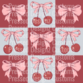 CHERRY BOW CHECKERED