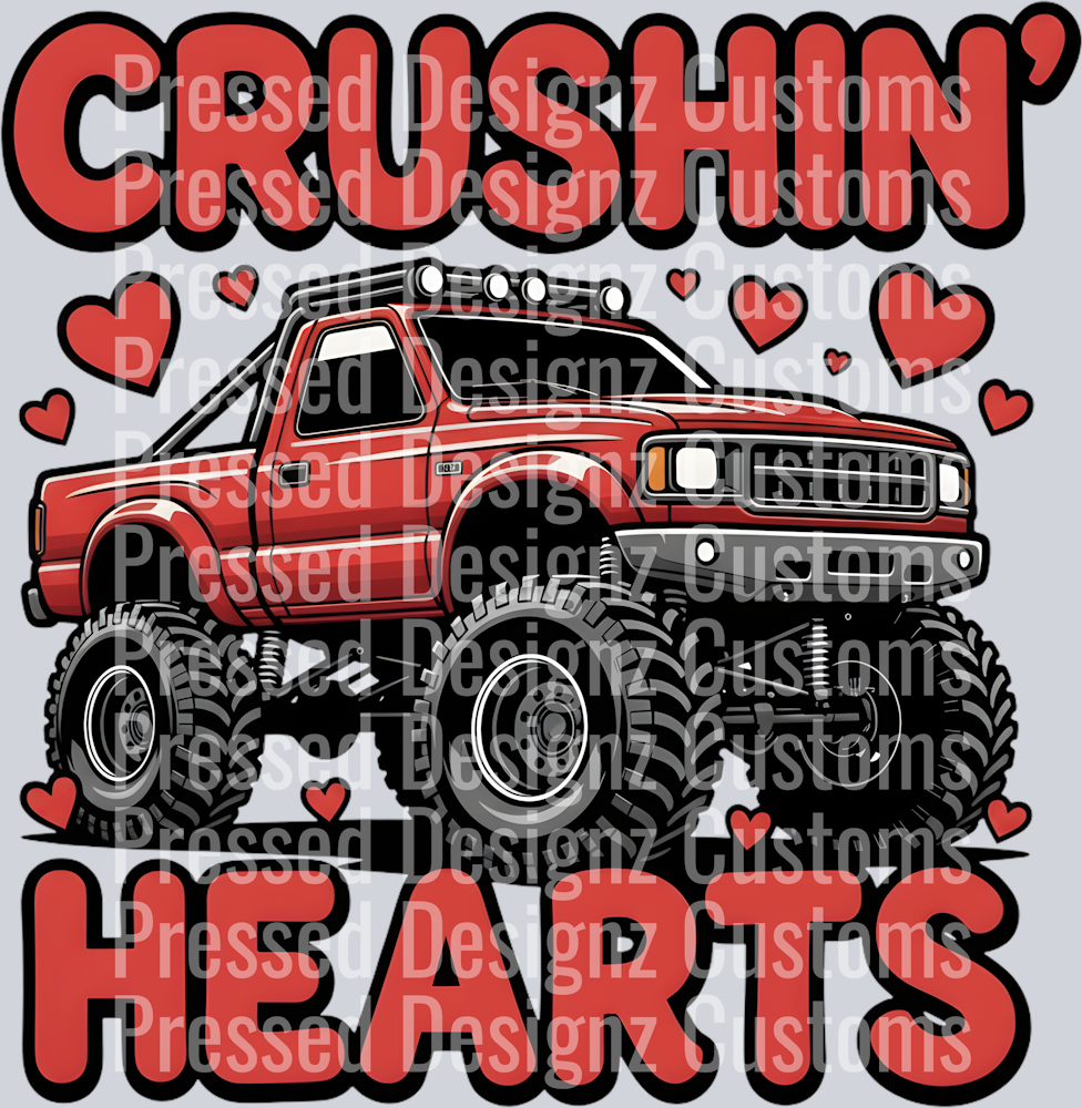 Kids Valentine Monster Truck